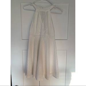 White stripe dress